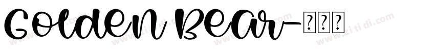 Golden Bear字体转换